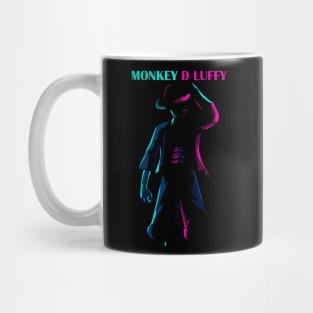 Monkey D Luffy lineart style Mug